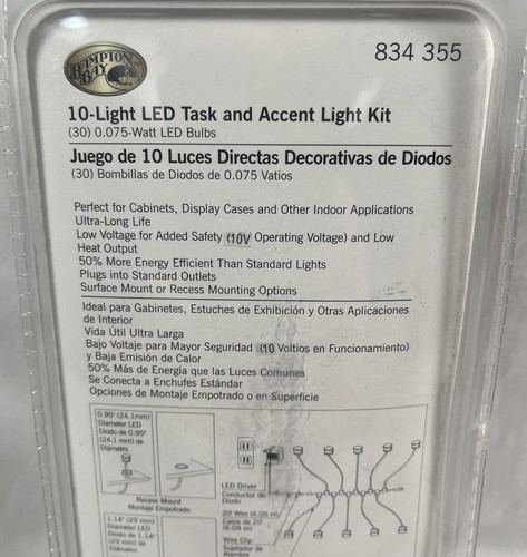 Hampton Bay 10-Licht LED Aufgabe und Akzent unter Schrank Regal montiert Licht Kit - Bild 6 von 7