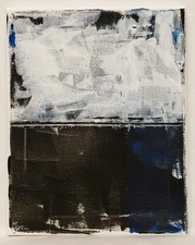 No.881 Original Abstract Modern Minimal Urban Painting On Canvas By K.A.Davis 