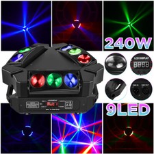 240W Spider Laser Moving Head Light RGB 9 LED DMX Stage DJ Disco Beam Lighting