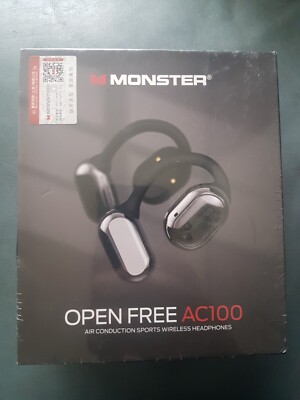 Monster Air conduction Sports wireless Headphones Headset Schwarz Kopfhörer