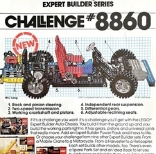 Lego Challenge 8860 Advertisement 1981 Boys Life Vintage Building Toys DWEE11