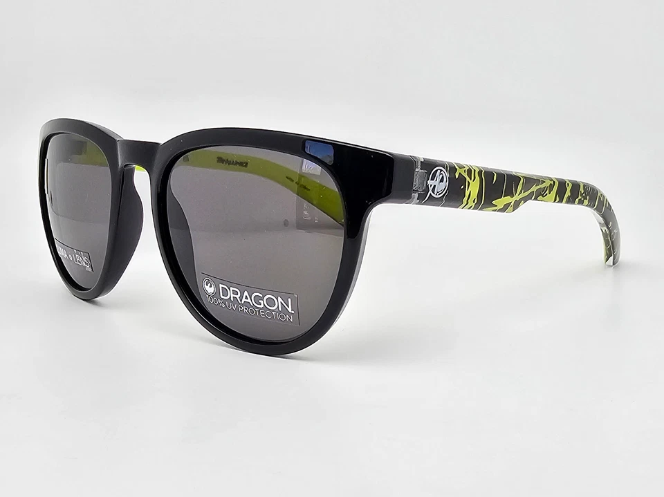 Dragon The Alliance KAJ LL 001 Black Yellow Splatter Frame Grey Lens Sunglasses - Image 3 of 4