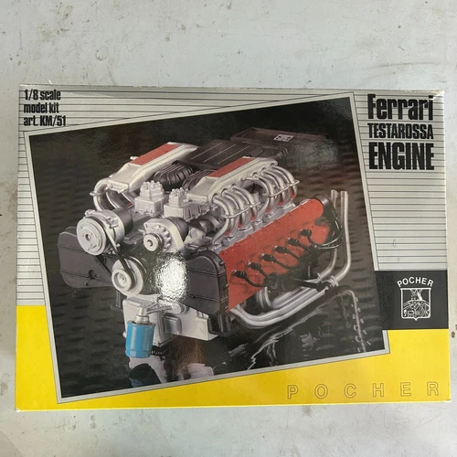 Ferrari Testarossa Engine 1/8 Scale Model Kit by Pocher KM/51 NEW - Picture 1 of 11