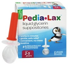 3 Pack Fleet Pedia Lax Liquid Glycerin Suppositories 6 Each