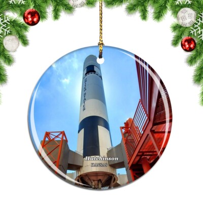 Hutchinson Cosmosphere Kansas USA Christmas ornament city travel souvenir