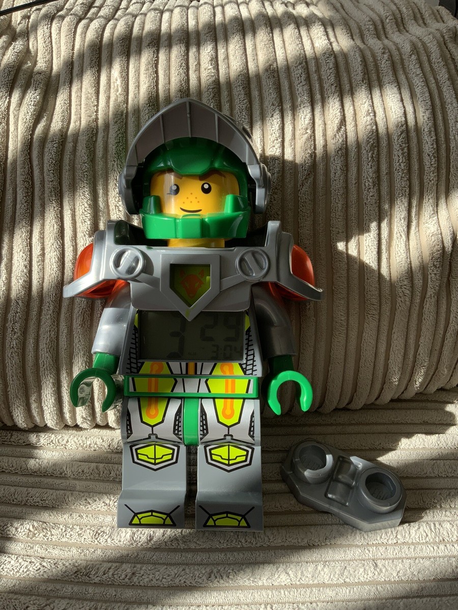 Lego Nexo Knight Aaron Digital Illuminating Alarm Clock Goodcond