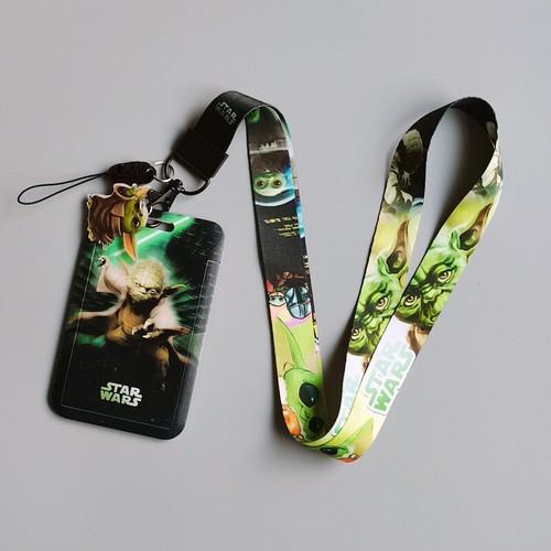 1 Set Cartoon ID Card Holder Neck Strap Lanyard , Badge Keyring KeyChain - Picture 46 of 52