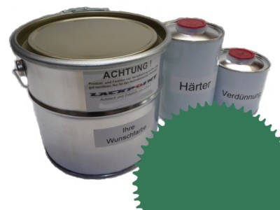5 Liter Set 2K Automotive Paint Ral 6000 Patina Green Matte No Clear Coat Tuning