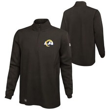 New Era NFL Men's Los Angeles Rams Covercom 1/4 Zip Performance Pullover