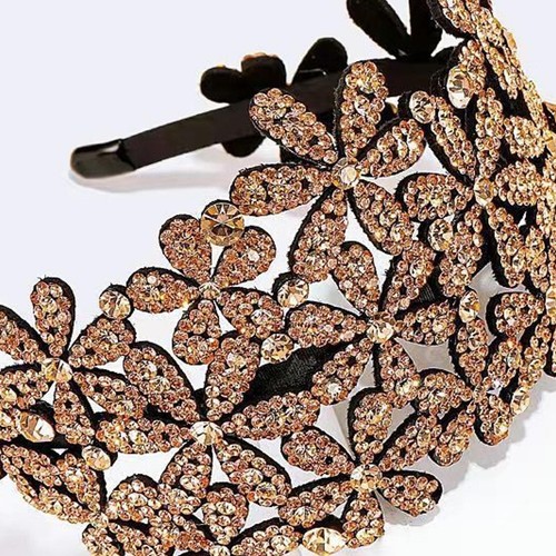 Sparkly Rhinestone Headband with Teeth Bling Hair Band for Parties Weddings - Picture 4 of 4