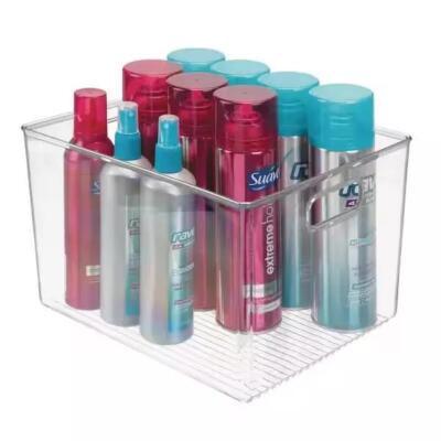 iDesign Linus Binz 12 in. x 10 in. x 8 in. in Clear 64318CX