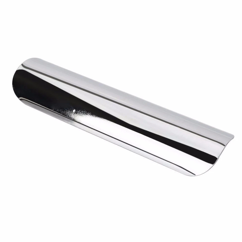 Cubierta protectora de talón protectora térmica de escape lisa para Cruiser Chopper Bobber Café Racer Foto 3 de 4