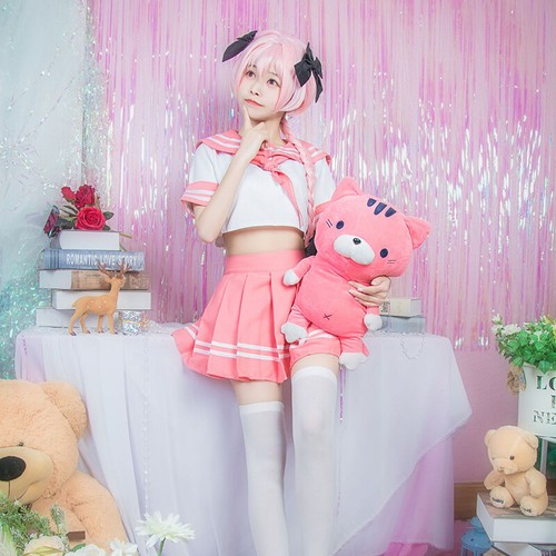 FGO Fate Grand Order Apocrypha Astolfo Cosplay Costume Suit School Uniform NEW - Picture 7 of 13