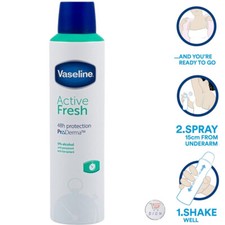 Vaseline ProDerma Anti Perspirant Deodorant For Women, Active Fresh 250ml