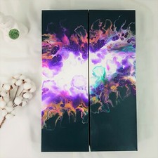 Acrylbild Fluid Art Painting Kunst Abstrakte Malerei Original Leinwand