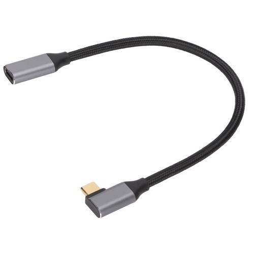 90 Degree Elbow Type-c Male To Female Extension Cable 4k And Video Transfe - Zdjęcie 8 z 21