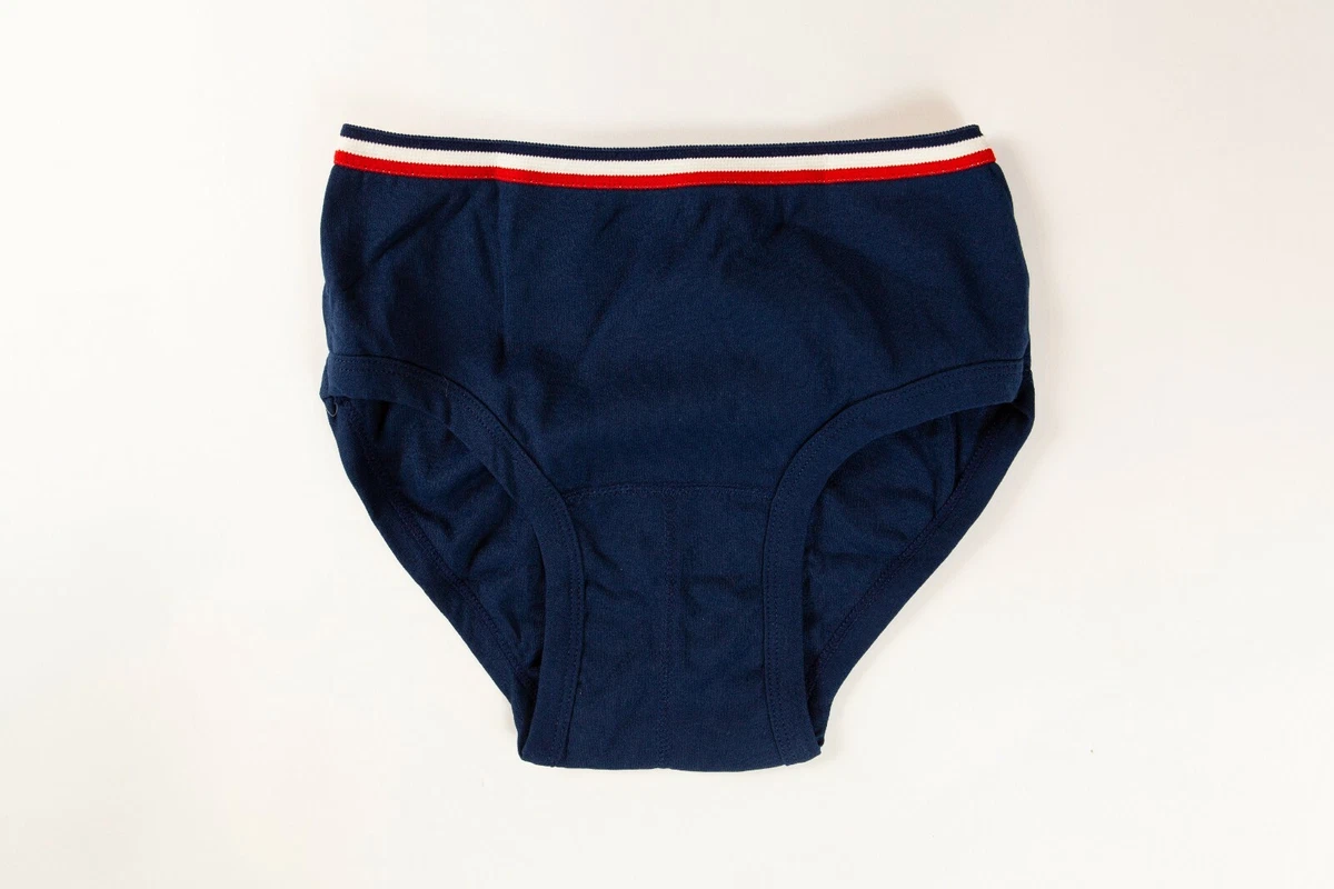 1970's Vintage Underwear - Men's Small Size Sears Blue Nylon Brief