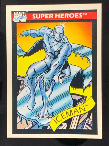 Super Heroes Iceman #22 Marvel Comic Card Impel 1990 NonFoil - Picture 1 of 4