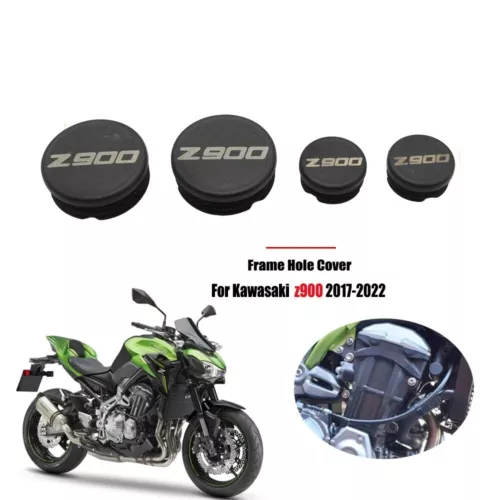 4x Frame Hole Cover Caps Plug Decorative For Kawasaki Z900 z 900 2017-2022 - Picture 2 of 8