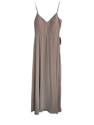 Birdy Grey Dress Womens SZ M Taupe Devin Convertible Chiffon Maxi Dress NWT  FLAW | eBay