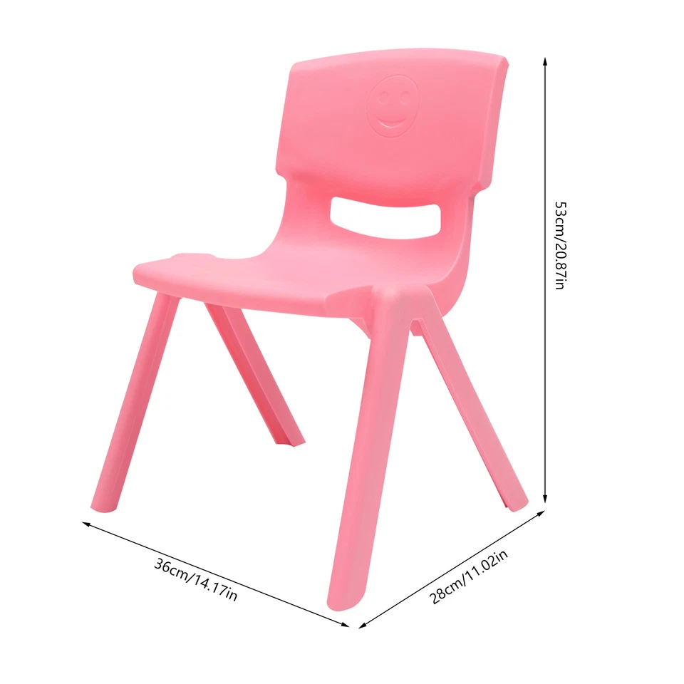 For Kindergarten Kid 6 Pack 11.02x20.87" Plastic Colorful Stackable School Chair - Image 2 of 4