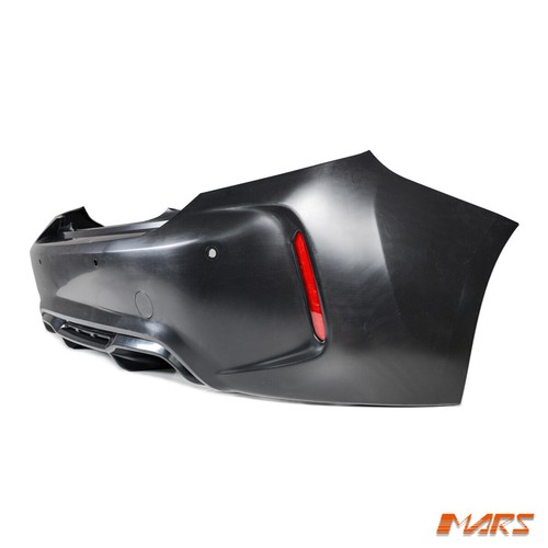 M2 Style Twin Exhaust outlet Rear Bumper bar & Diffuser for BMW 2 Series F22 F23 - Picture 7 of 12