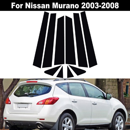 Car For Nissan Murano 2003-08 10pcs Pillar Posts Window Trim Door Cover Sticker - Picture 5 of 17