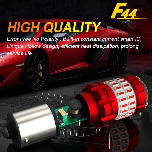 4X 1156 1157 LED Tail Brake Stop Lights Parking Back Rear Turn Signal Light Bulb - Picture 7 of 12