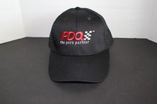 Vintage Snap Back Hat PDQ The Pro's Partner Black White Red New Trucker Cap