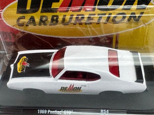 M2 Auto-Drivers Demon Carburetion 1969 Pontiac GTO, White, R54, 1:64, NIB - Picture 10 of 11