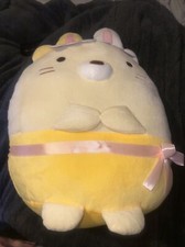 16" Redondo 1 Peluche Sumikko gurashi Neko Conejo/Gato con Oreja de Conejo