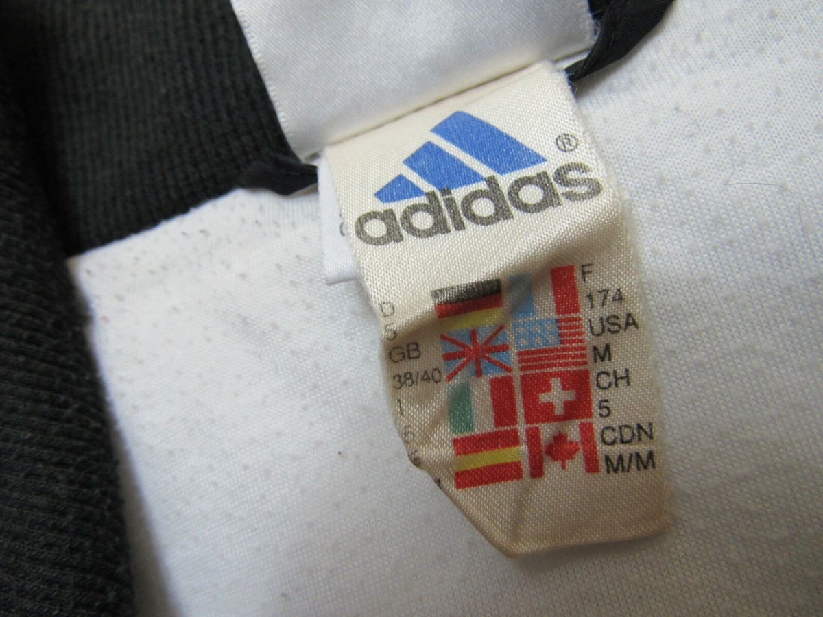 ADIDAS Vintage 1990's zip TRACKSUIT TOP RETRO OLDSCHOOL D 5
