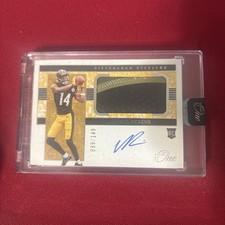 George Pickens 2022 Panini One Rookie Patch On Card Auto /149 RPA Steelers RC. rookie card picture