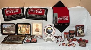 Coca Cola Memorabilia Mixed Lot Of 44 Pieces