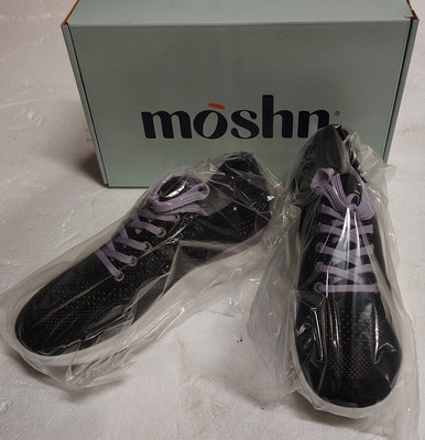 moshn Leap Orthotic Walking Athletic Shoe Black/Nirvana Size 8.5