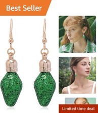 Elegant Long Chain Christmas Earrings with Snowflake  Jingle Bell Features