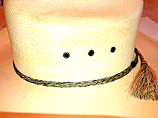 Horsehair 3/8" Hat Band-Double Tassel