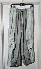 NWT Anthropologie Daily Practice Parachute Pants Size Small Petite Mint Green