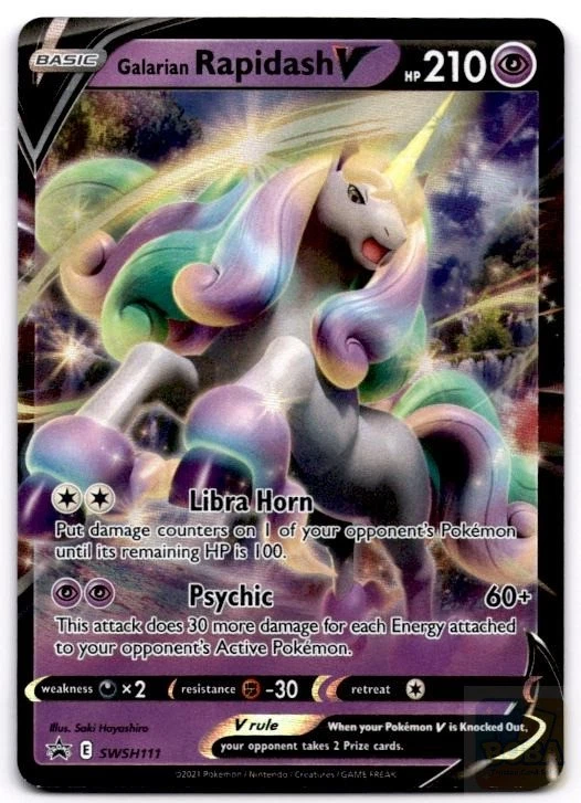 Galarian Rapidash V Pokémon TCG Cards for sale