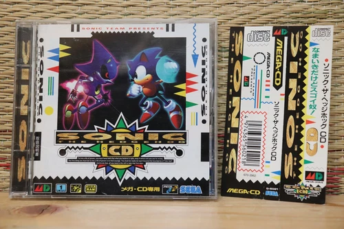Sonic the Hedge Hog Hedgehog CD w/spine card Sega Mega CD Very Good Condition!