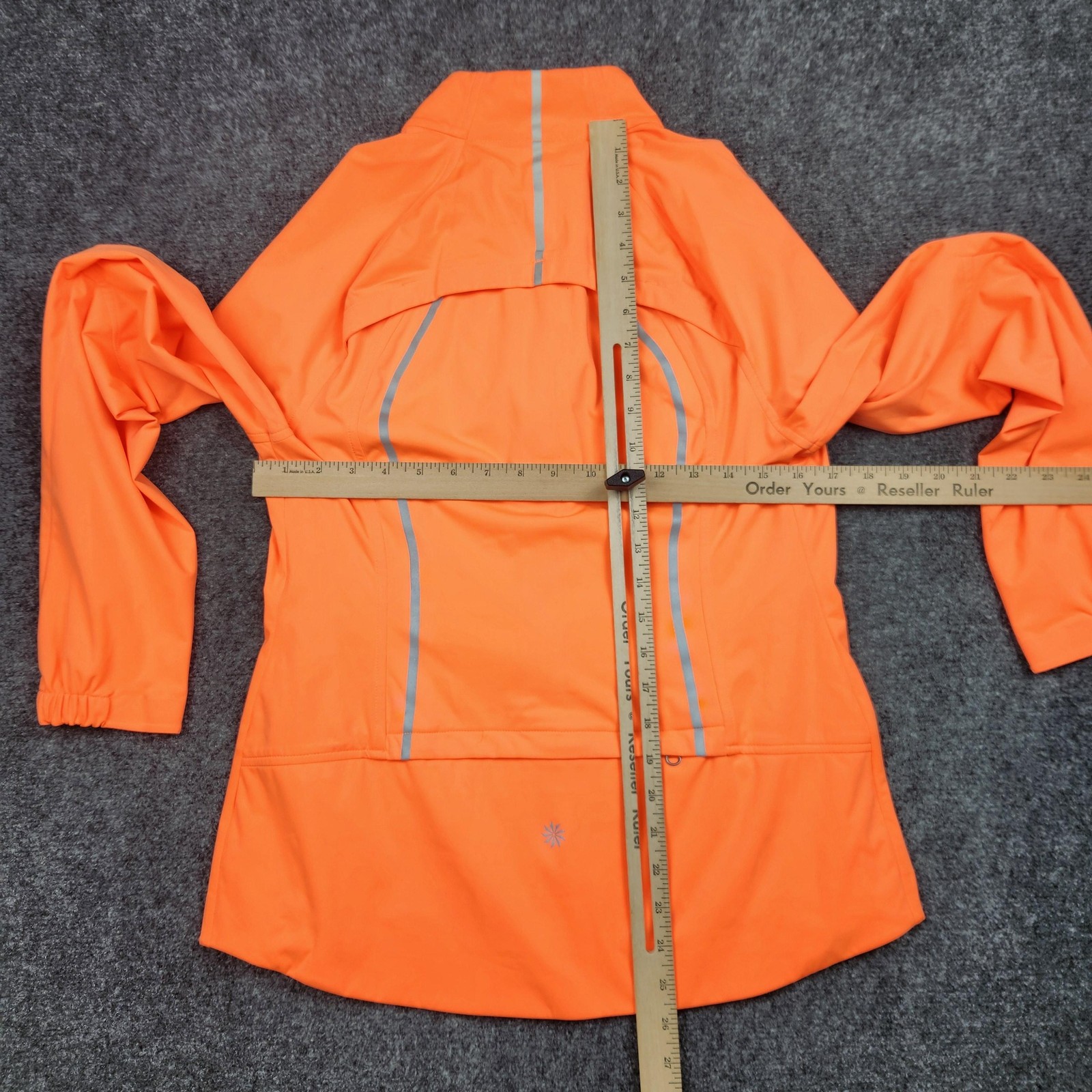Athleta Frontrunner Jacket Womens Medium Orange R… - image 5
