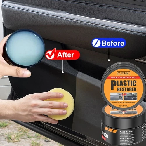 2X Car Plastic Restorer Back To Black Gloss – Revitalize Faded Trim & Leather UK
