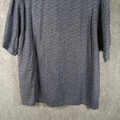 Cutter & Buck Hawaiian Camp Shirt Mens Large Navy Blue Printed Button Up Beach - Picture 14 of 20