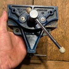 VINTAGE RECORD No 51 JUNIOR BENCH VICE WOODWORKING CLAMP ENGLISH MADE OLD TOOLS