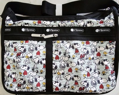 NWT LeSportsac x PEANUTS Snoopy & Woodstock DELUXE EVERYDAY BAG