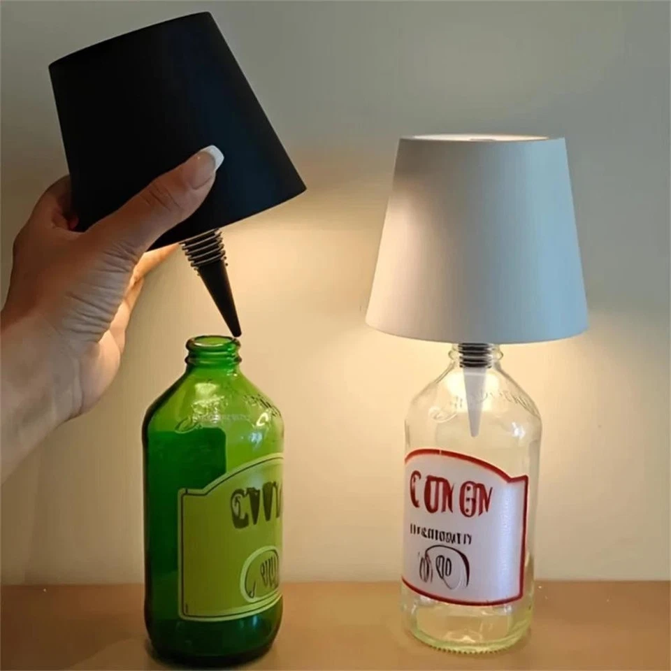 Wireless Bottle Lamp 3 Color Stepless Dimming LED Wine Bottle Lamp Cordless Lamp - image 4 of 4