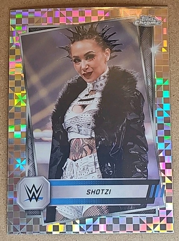 2025 Topps Chrome WWE - X-Fractor #33 Shotzi Blackheart SMACKDOWN
