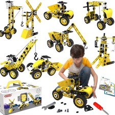 10 in 1 Stem Toys for 5 6 7 8 9+ Year Old Building Block Kit Stem Activities....