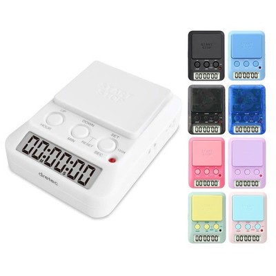 dretec Study Timer Time Up 2 Silent T-580WTDI White
