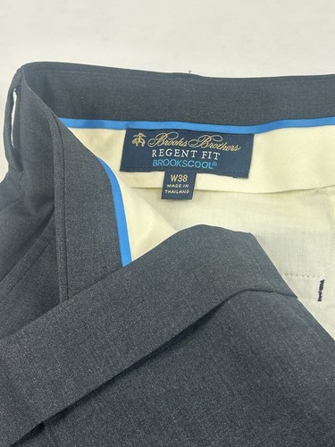 Brooks Brothers Regent Fit REDA Herren BrookScool 38X30 Anthrazit Slim Fit Hose - Bild 11 von 24